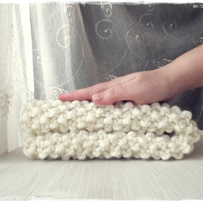 Textured Chunky knit baby blanket