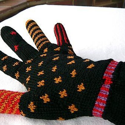 Funky fair-isle glove