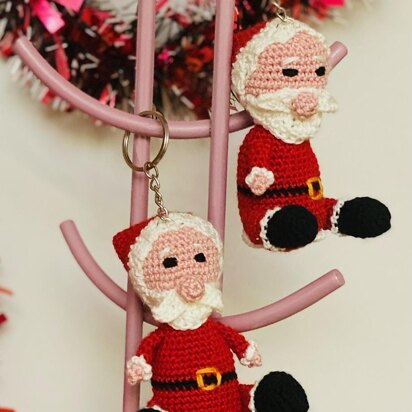 Santa keychain