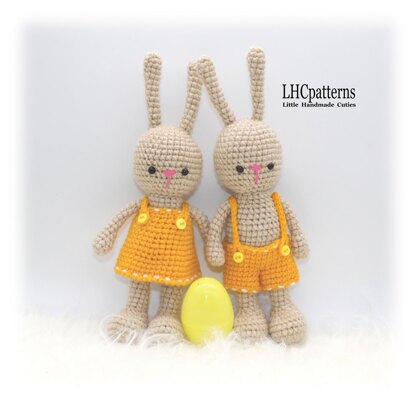 Yellow Easter Bunnies Crochet Pattern
