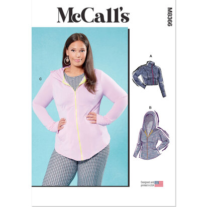 McCall's Women's Knit Corset Style Jacket M8366 - Sewing Pattern