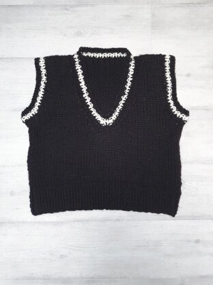 Super chunky deep V-neck tank