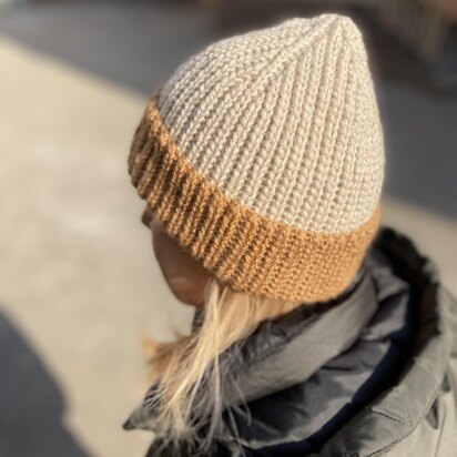 Fisherman's rib knit look crochet beanie