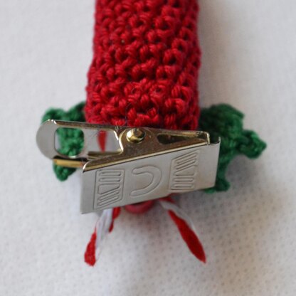 Christmas tree candles. Crochet clip-on candle. Christmas tree ornaments. Xmas craft project