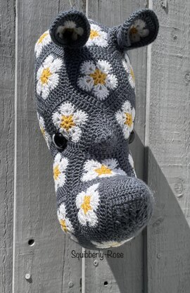 Ryan the african flower rhino head