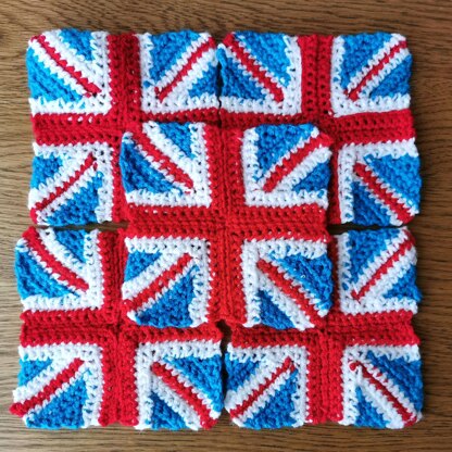 Union Jack drink coaster / beermat