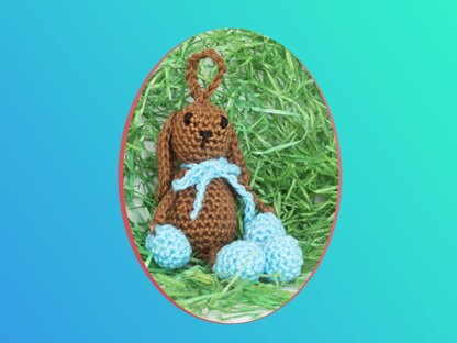 Crochet Pattern Bunny Keyring