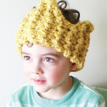 Chunky Crown Ear Warmer / Headband (hat015) - knitting pattern