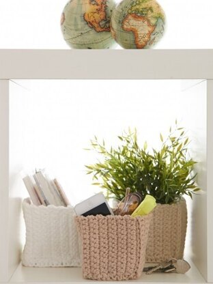 Mini Square Baskets in Lily Sugar 'n Cream Solids