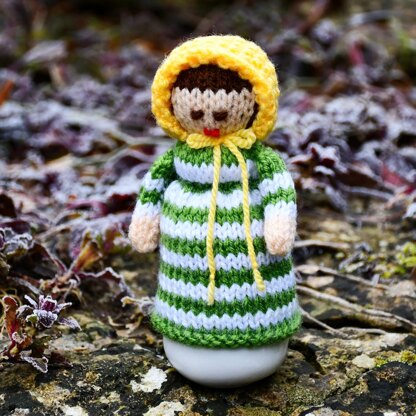 Victorian Doll Egg Cosy Knitting Pattern - Doll Knitting Pattern.