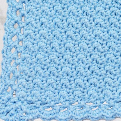 Bluebell Bath Mat in Cascade Yarns Nifty Cotton - W717 - Downloadable PDF