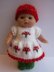 Toadstool Dress Set for Berenguer Baby