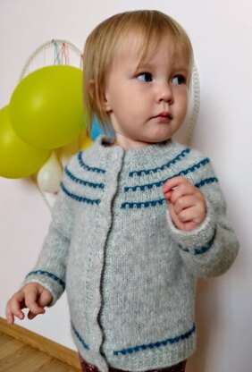 Glassbeads children cardigan