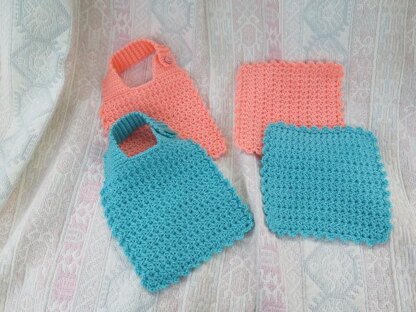 Little Star Bib and Washcloth