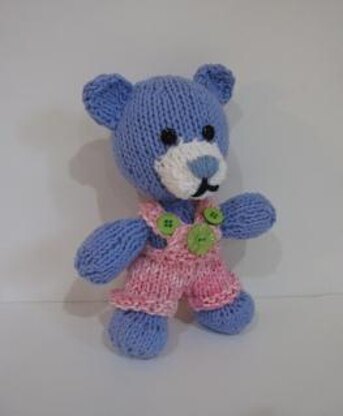 Mini Knitkinz Blue Bear