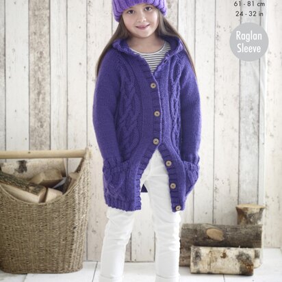 Jackets & Hat in King Cole Comfort Chunky - 5166 - Downloadable PDF
