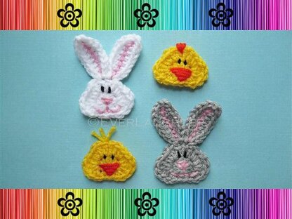 Bunny and Chick Applique