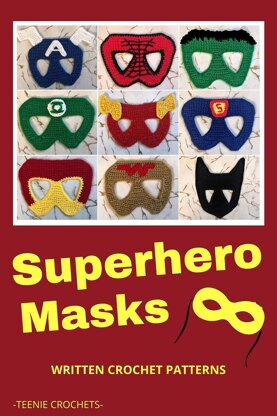 9 Superhero Masks Crochet Patterns
