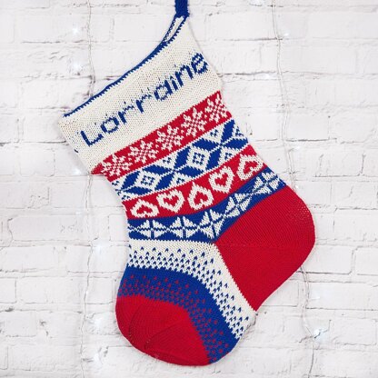 "Text Santa" Stocking