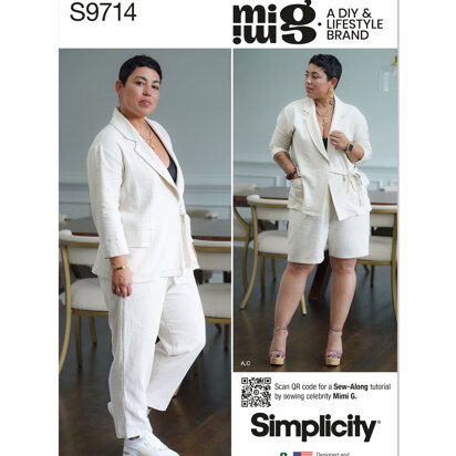 Simplicity Misses' Jacket, Pants and Shorts by Mimi G Style S9714 - Sewing Pattern