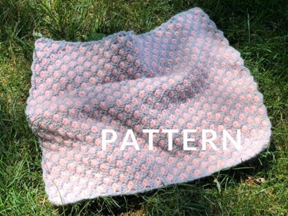 Aster Flower Baby Blanket in Loopy Mango Dream - Downloadable PDF