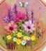Rowandean Cosmos and Foxgloves Embroidery Kit