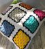 Granny Square Accent Pillow