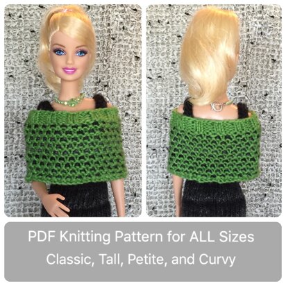 Curvy Barbie Checked Capelet All Sizes