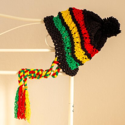 Reggae Pompom Hat