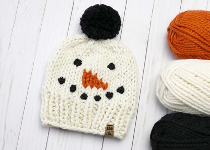 Snowman Pompom Hat