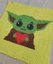 Star Wars Grogu Blanket 90x90 Mando Baby Yoda C2C Crochet Tutorial