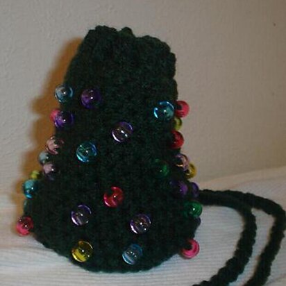 Christmas Tree Necklace Purse AM