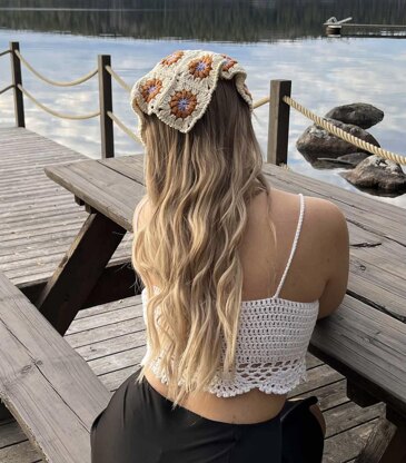 Cool Granny Square Bandana