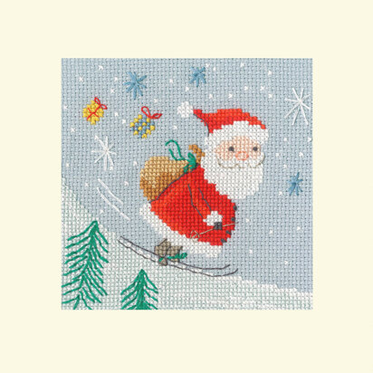 Bothy Threads Delivery By Skis Cross Stitch Kit - 10 x 10cm