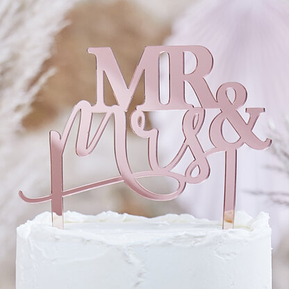 Ginger Ray Mr & Mrs Cake Topper