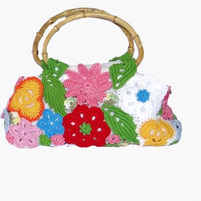 Irish lace bright handbag