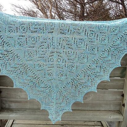 Iznik, I Heart You Shawl