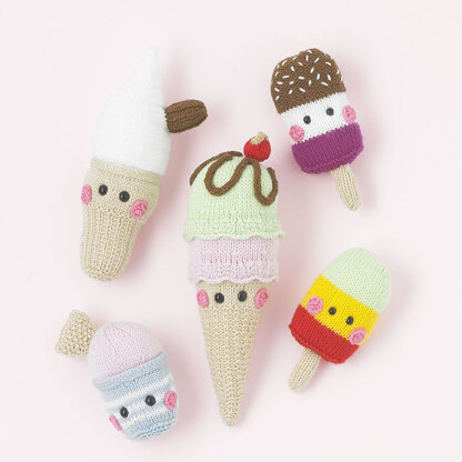 Knitsicles - Free Toy Knitting Pattern for Kids in Paintbox Yarns Simply DK
