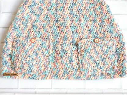 Crochet dress with pockets