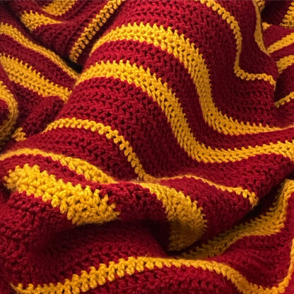 Gryffindor crochet blanket