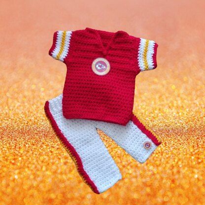 KC CHIEFS BABY ONESIE YELLOW — Hats N Stuff