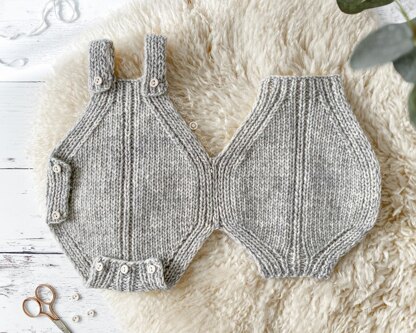 Newborn - TWISTY Baby Knitted Romper Pattern