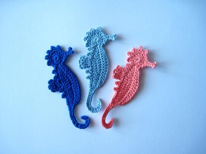 Seahorse Applique Crochet Pattern