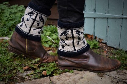 Birds Boot Cuffs