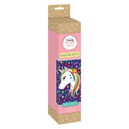 Simply Make Rainbow Unicorn Diamond Painting Kit - 30 x 8 x 8 cm