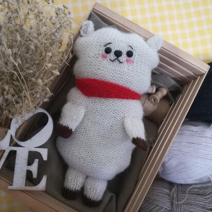 Knit a Alpaca Rj toy, 10 inches collection BT21