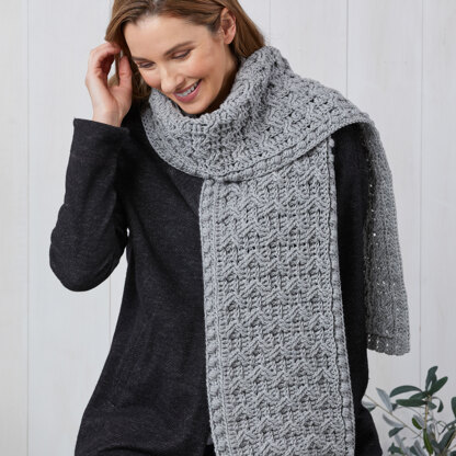 1211 Ara - Scarf Crochet Pattern for Women in Valley Yarns Ashfield