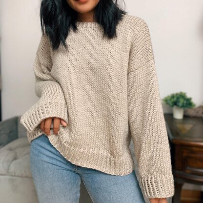 Easy knitted sweater Knitting pattern by KnitcroAddict