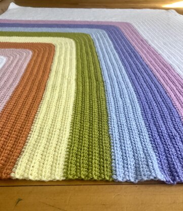 Rainbow Blanket and Sun Pillow Pattern