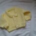 Lemon Cardigan and Beanie hat set